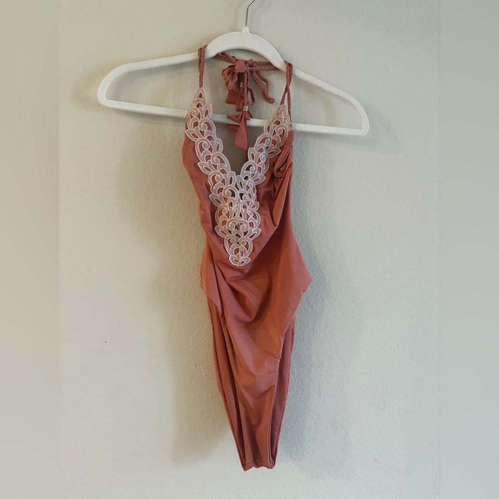 Rare find, Blue Life Rose colored one piece swimsuit
